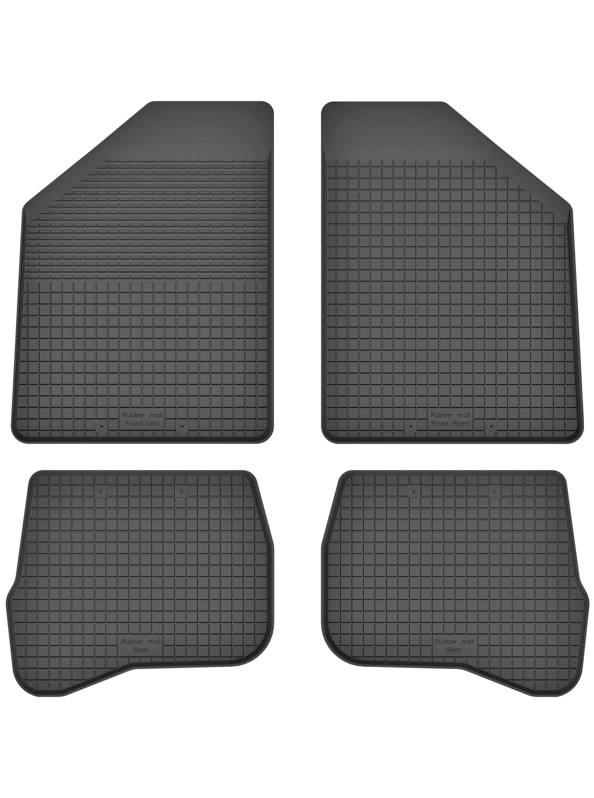 Gummimatten Fußmatten 1.5 cm Rand kompatibel mit Toyota Corolla VIII E11 (1997-2002) ideal angepasst 4 -Teile EIN Set von KO-RUBBERMAT