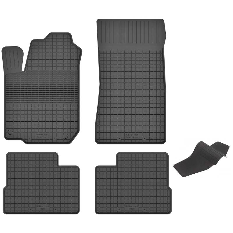 Gummimatten mit Tunnel kompatibel mit FIAT Bravo II (Bj. 2006-2016) ideal angepasst 5-Teile EIN Set von KO-RUBBERMAT