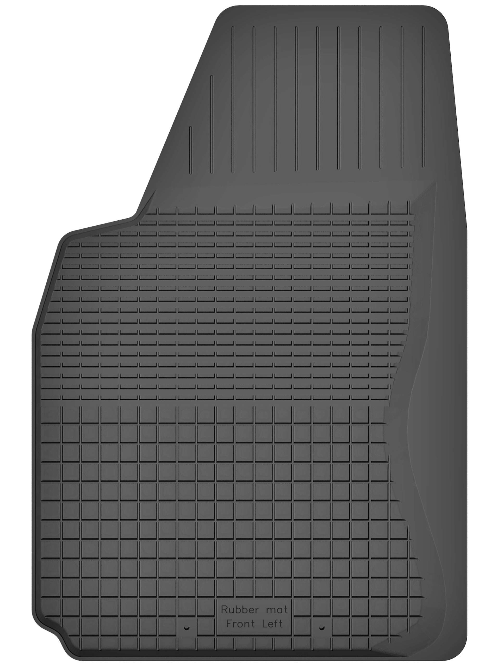 1 Stück Gummimatte Fußmatte Fahrer kompatibel mit Dacia Logan I/Logan MCV I (2004-2012) ideal angepasst von KO-RUBBERMAT