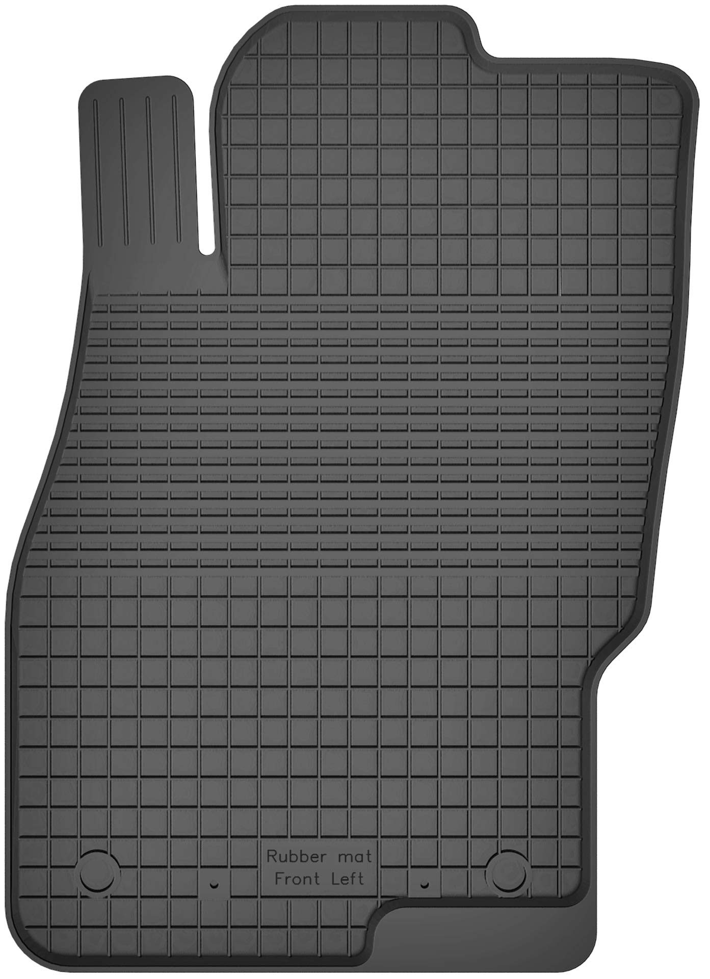 1 Stück Gummimatte Fußmatte Fahrer kompatibel mit OPEL Corsa D, E (Bj. 2006-2019) ideal angepasst von KO-RUBBERMAT