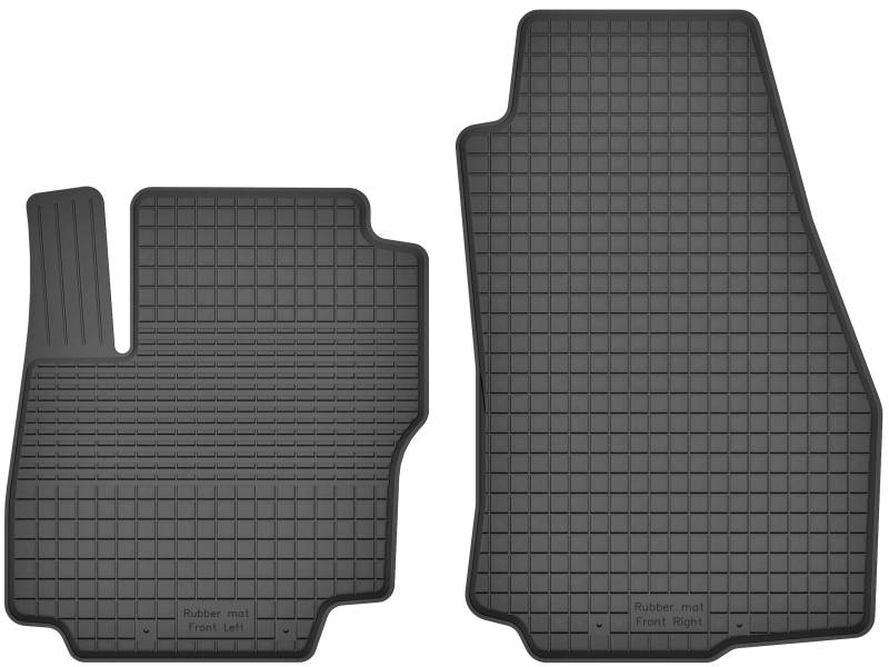2 Stück Gummifußmatten Vorne kompatibel mit Ford C-MAX I II Bj.2003-2019 ideal angepasst von KO-RUBBERMAT
