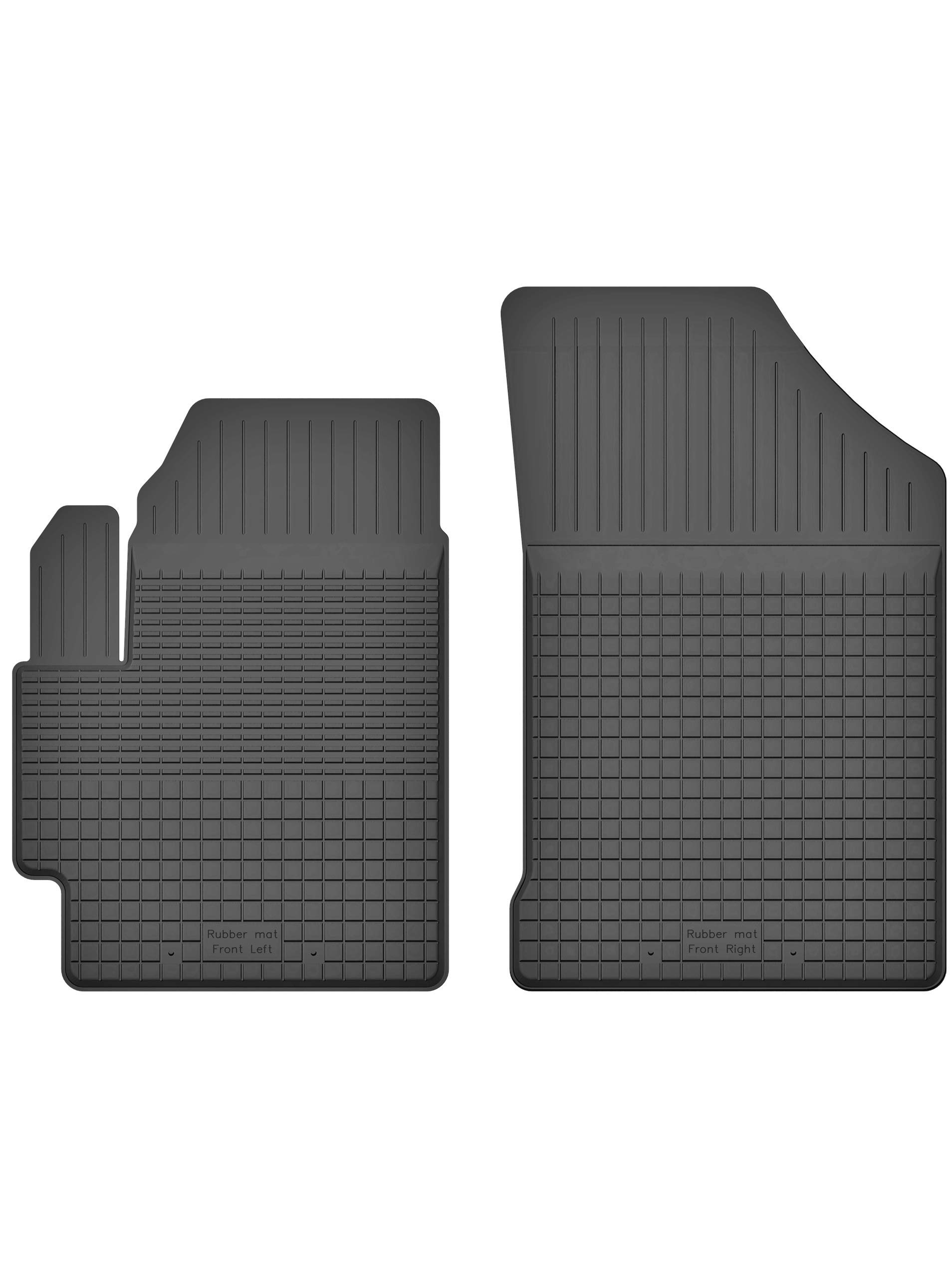 2 Stück Gummifußmatten Vorne kompatibel mit Suzuki SX4 S-Cross (Bj. ab 2013) ideal angepasst von KO-RUBBERMAT