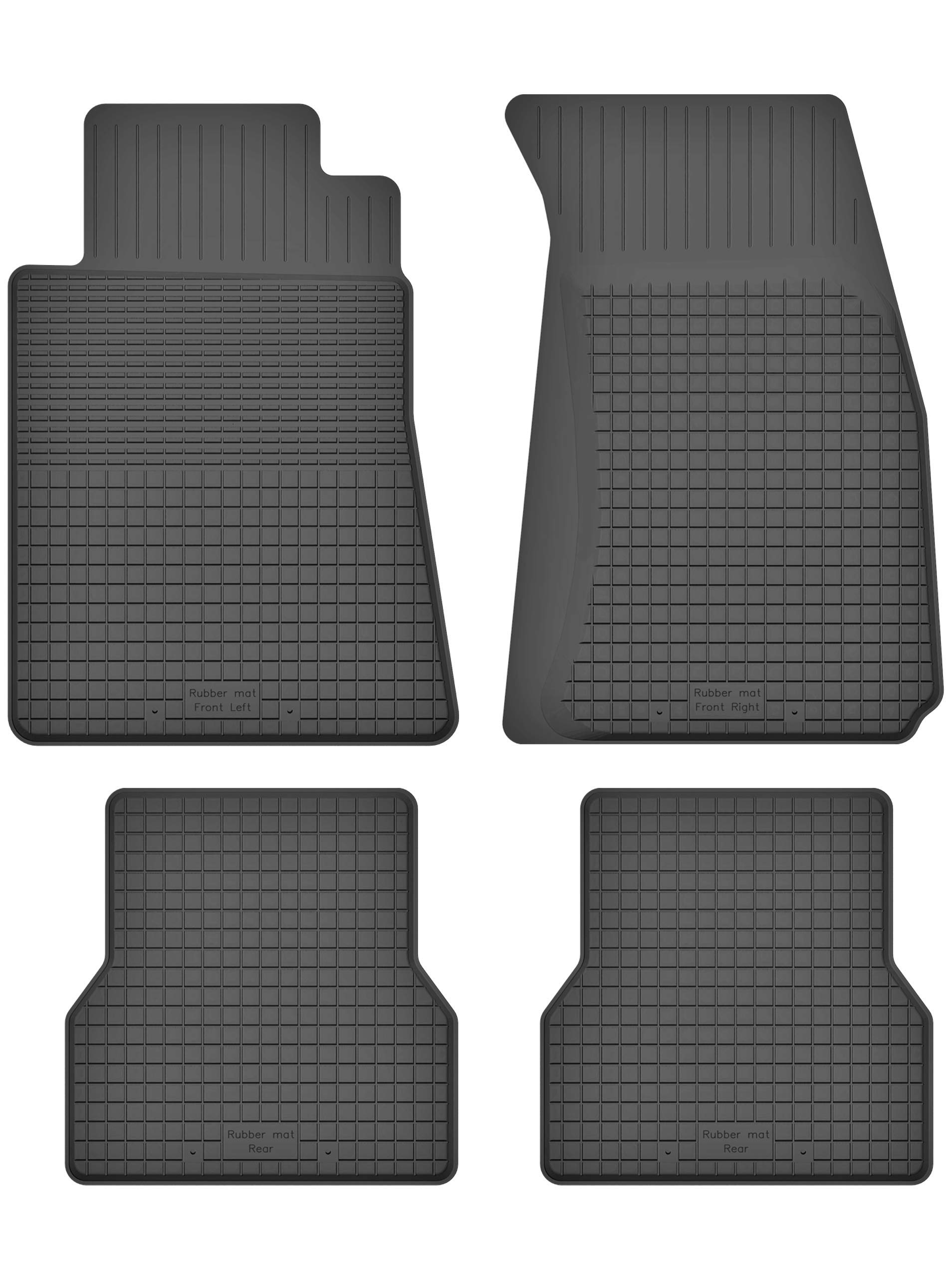 Gummimatten Fußmatten 1.5 cm Rand kompatibel mit Honda CR-V II (Bj. 2001-2006) ideal angepasst 4 -Teile EIN Set von KO-RUBBERMAT