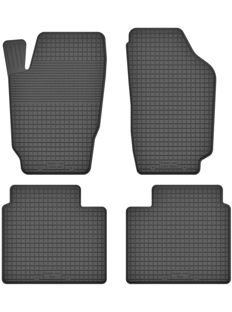 Gummimatten Fußmatten 1.5 cm Rand kompatibel mit KIA Sorento I (Bj.2002-2009) ideal angepasst 4 -Teile EIN Set von KO-RUBBERMAT