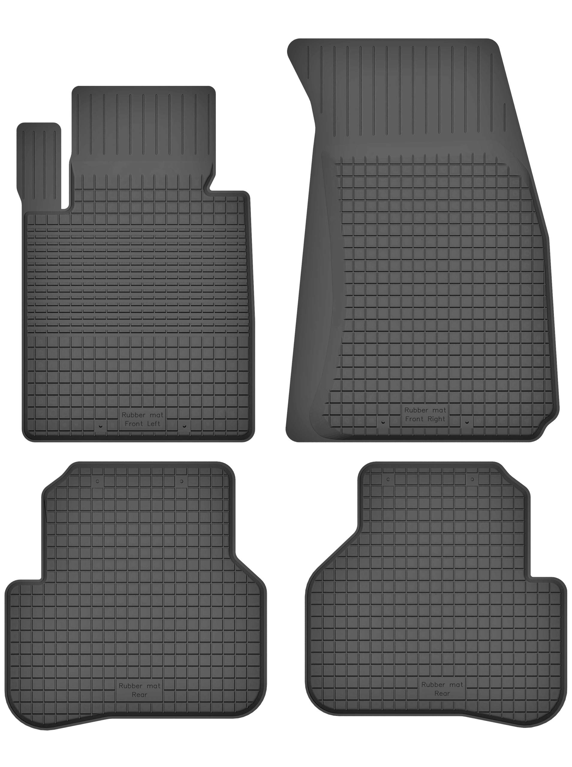 Gummimatten Fußmatten 1.5 cm Rand kompatibel mit Mercedes GLC (Bj. ab 2016) ideal angepasst 4 -Teile EIN Set von KO-RUBBERMAT