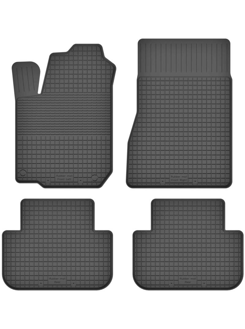 Gummimatten Fußmatten 1.5 cm Rand kompatibel mit Renault Laguna II III (Bj. ab 2001) ideal angepasst 4 -Teile EIN Set von KO-RUBBERMAT