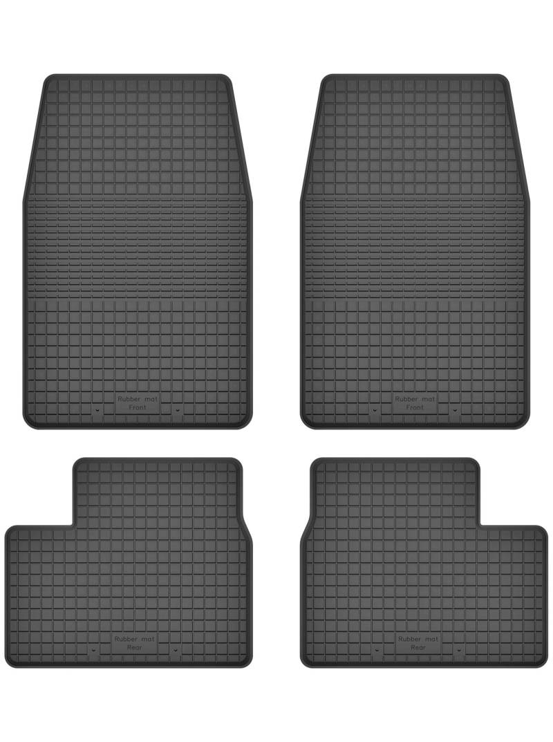 Gummimatten Fußmatten 1.5 cm Rand kompatibel mit Suzuki JIMNY (Bj. 1998-2018) ideal angepasst 4 -Teile EIN Set von KO-RUBBERMAT