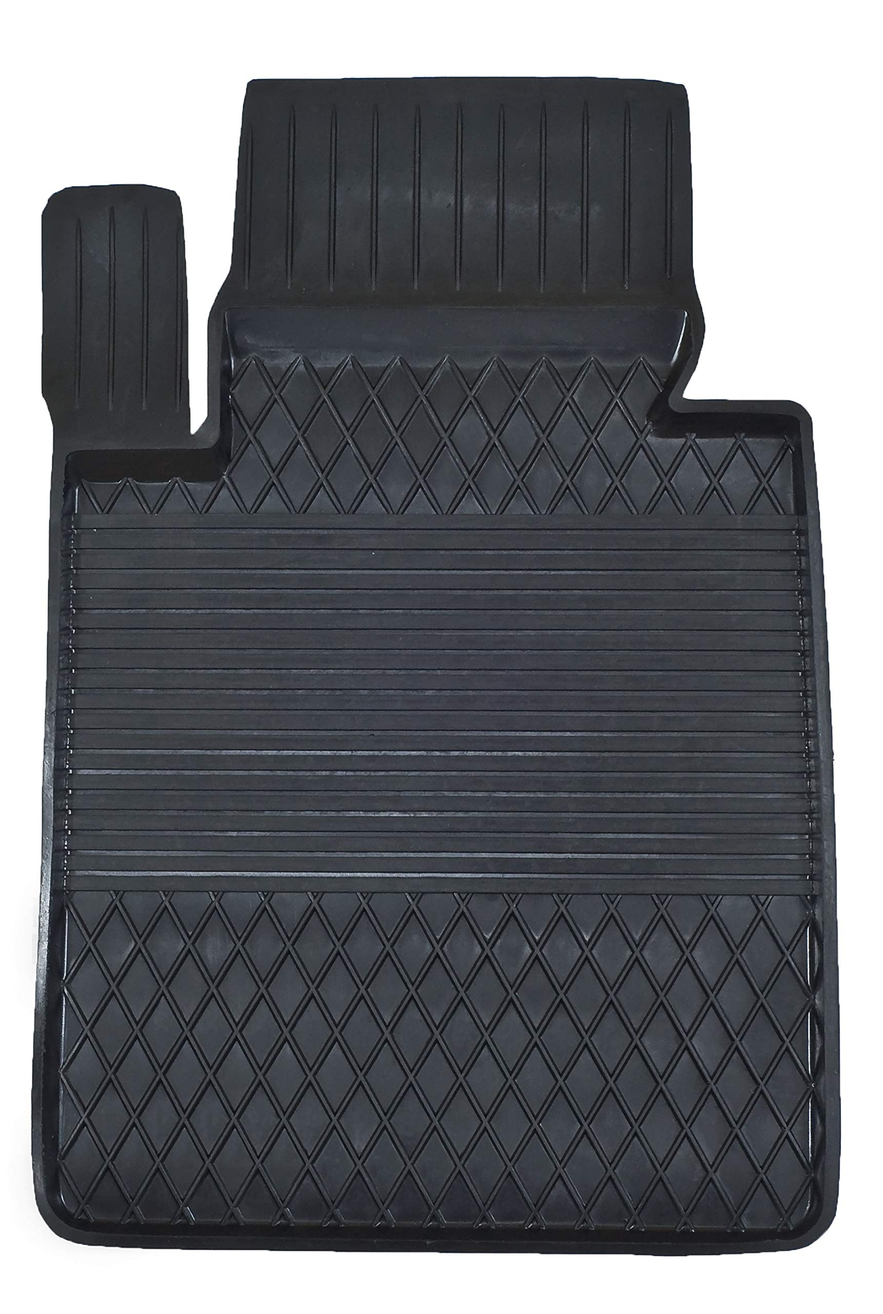 1 Stück Gummimatte Fußmatte MIT HOHEM Rand Fahrer kompatibel mit Mercedes GLK X204 (2008-2015) ideal angepasst von KO-XGUM