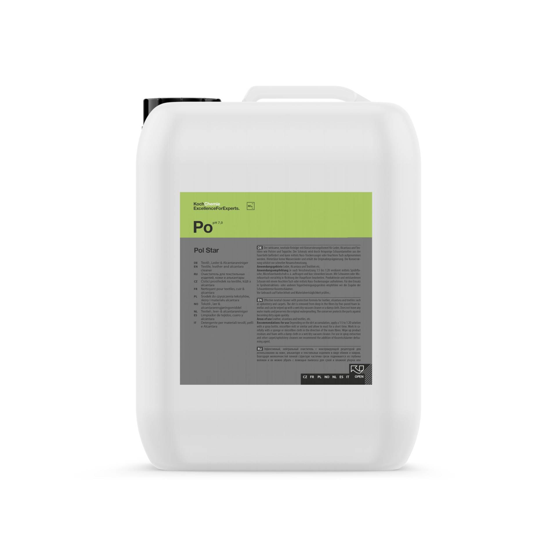 KOCH CHEMIE - Po - Pol Star - Reiniger für Stoff, Leder und Alcantara 5L KOCH CHEMIE - Po - Pol Star - Reiniger für Stoff, Leder und Alcantara 5L von KOCHCHEMIE