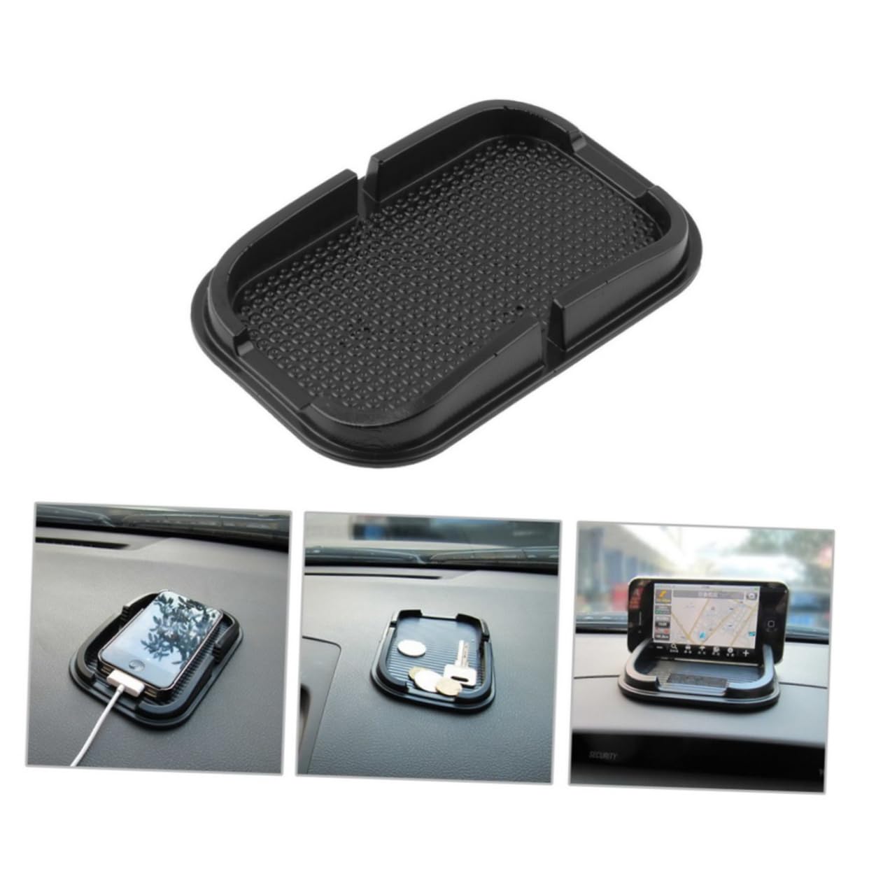 KOCKSHION Multifunktionale rutschfeste Matte für Autoarmaturenbrett Rutsch Pad für Navigationsgeräte Waschbar Wiederverwendbar Schwarz rutschfest KOCKSHION Multifunktionale rutschfeste Matte für Autoarmaturenbrett Rutsch Pad für Navigationsgeräte Waschbar Wiederverwendbar Schwarz rutschfest von KOCKSHION
