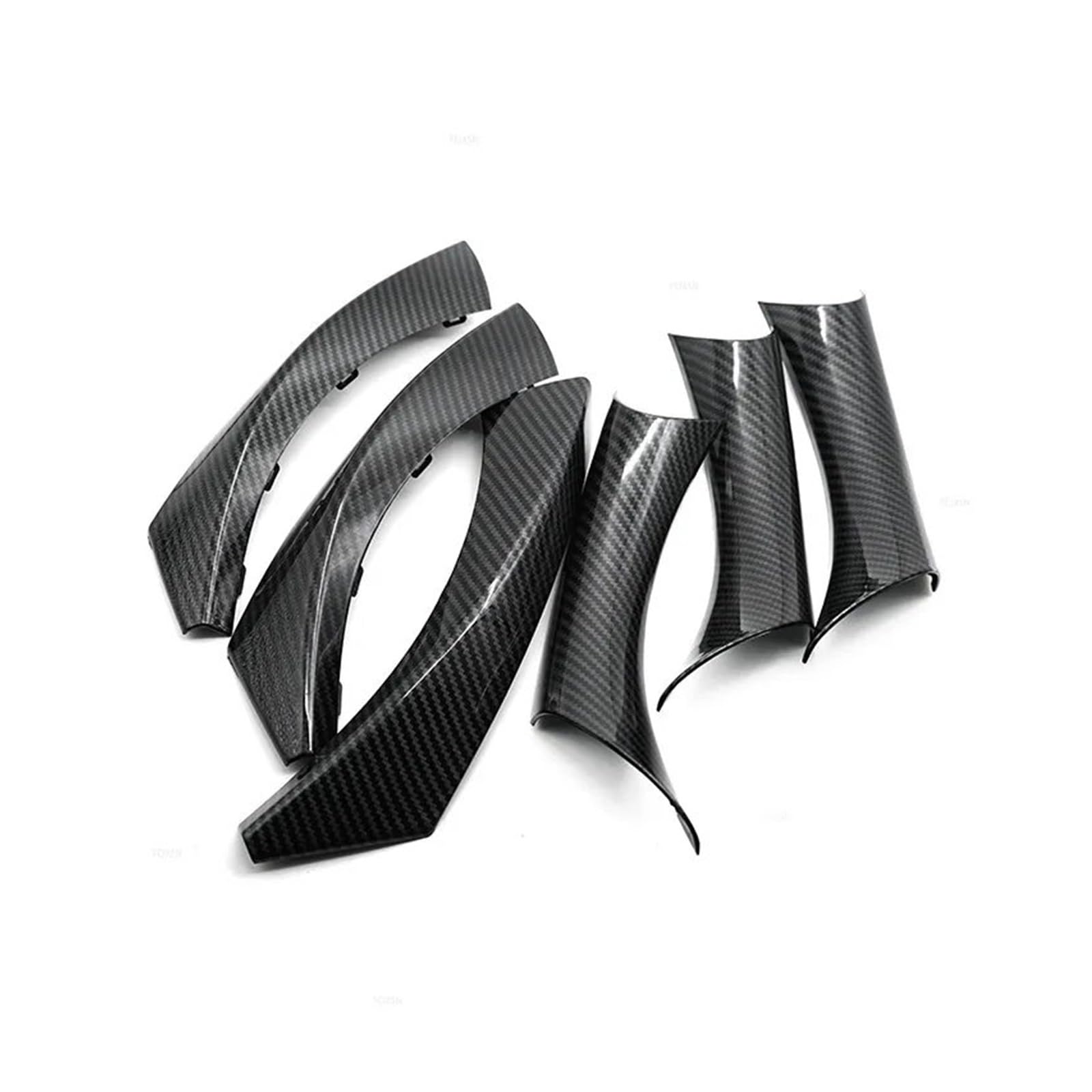 Auto Innen Türgriff Für 3er-Reihe Für E90 Für E91 318 320 325 LHD-Auto-Styling-Türverkleidung Haltegriffabdeckungen Carbon Fiber Texture Armlehne Schutzverkleidung(Carbon Texture) von KOEHXJ