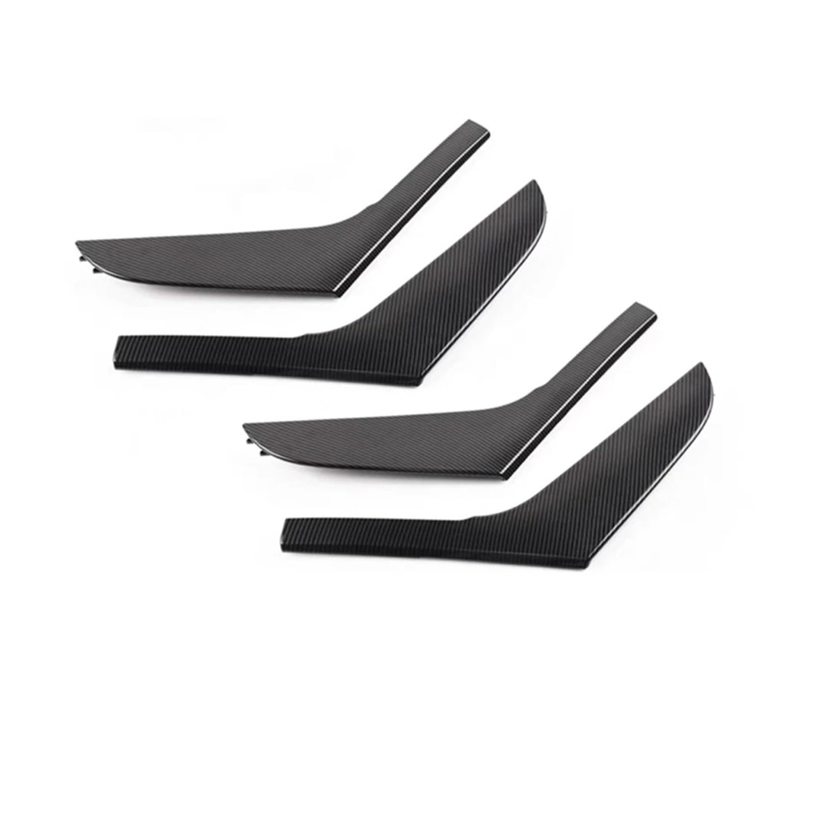 Auto Innen Türgriff Für VW Für Golf 6 Für GTI Für MK6 2009-2014 Vorne Hinten Innen Tür Pull Griff Armlehne Abdeckung Panel Trim(1Set Carbon Fiber) von KOEHXJ