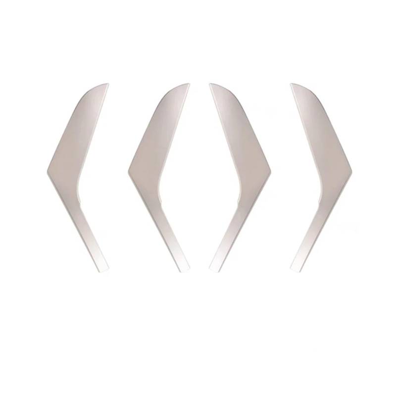 Auto Innen Türgriff Für VW Für Golf 6 Für GTI Für MK6 2009-2014 Vorne Hinten Innen Tür Pull Griff Armlehne Abdeckung Panel Trim(1Set Silver) von KOEHXJ