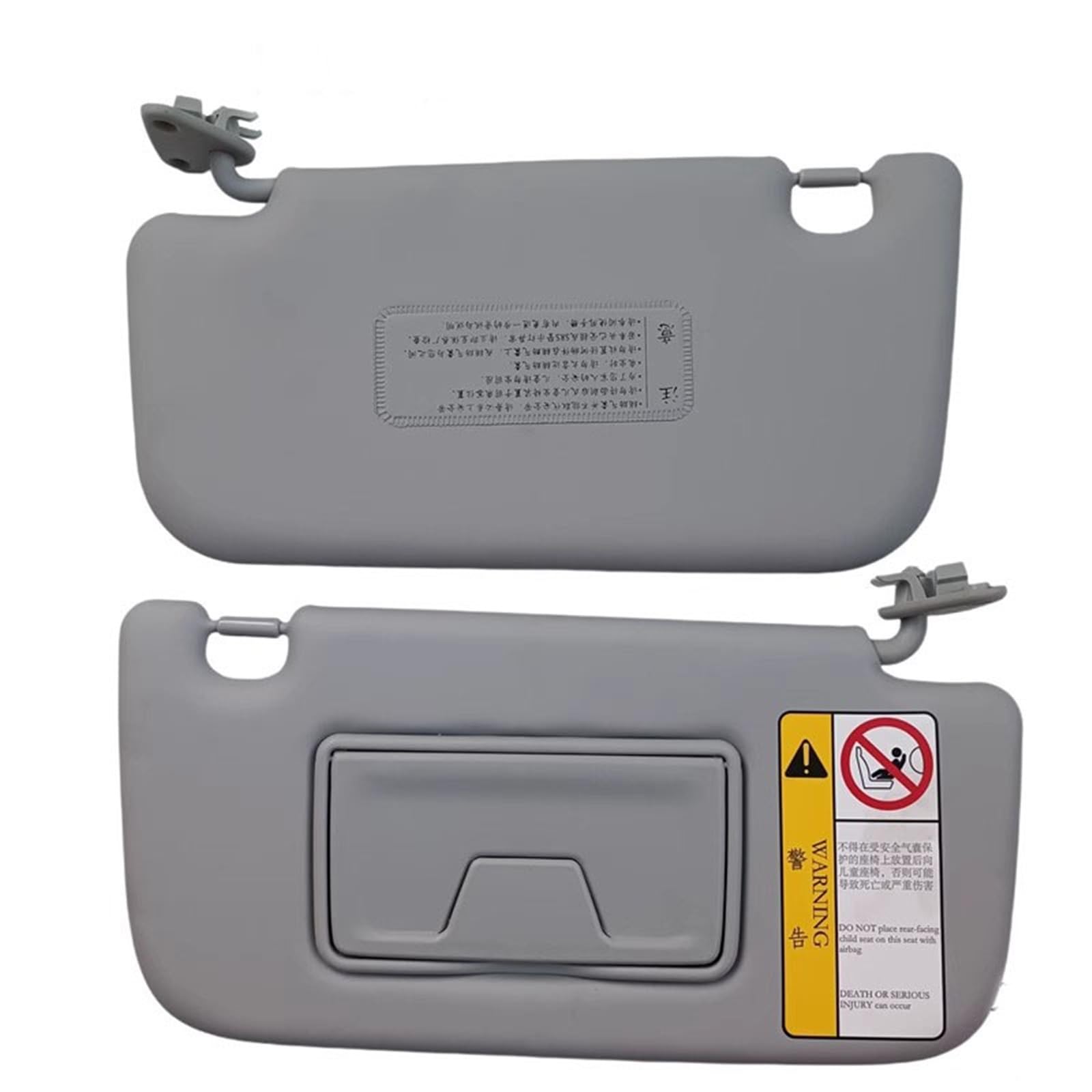 Innere Sonnenblende Für Soueast Für DX7 Autozubehör Mit Einem Make-up-Spiegel Sonnenblende Gürtel Make-up-Spiegel Sonnenschutz Sonnenblende Fahrzeuge Innen(Grey A Pair) von KOEHXJ