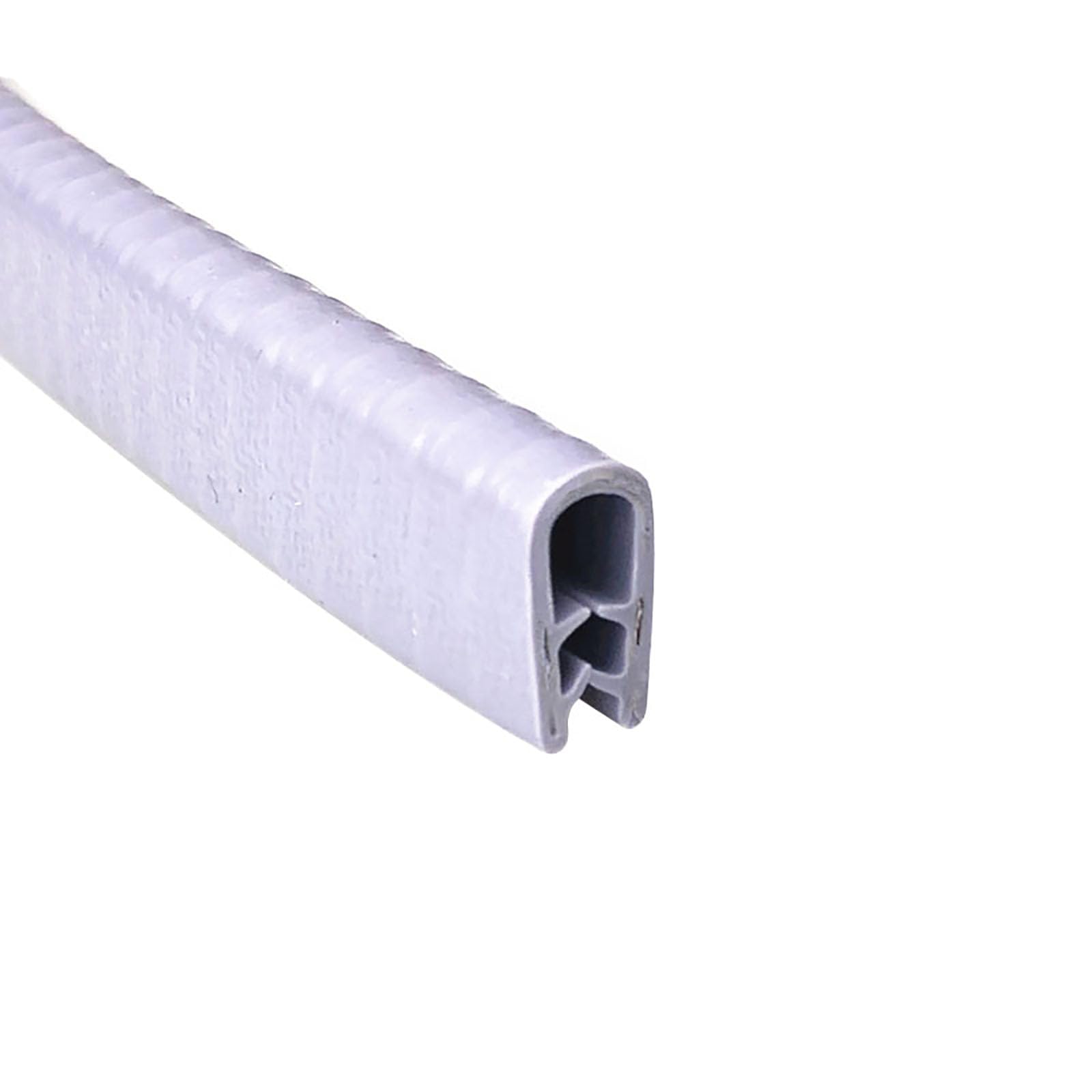 Kantenschutz, Gummidichtung, U-Kanal, 3,28 Fuß, flexibel, mit Metallpassung, for Fenster, Türen, Fahrzeuge und industrielle Anwendungen, Höhe x Breite, Grau, 15 mm x 8 mm(Grey,13mm x 7mm) von KOINEN