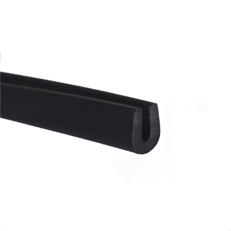 Kantenschutz, Gummidichtung, U-Kanal, 3,28 Fuß schwarze Gummi-Zierleiste, Blechkantenschutz for Heimwerkerprojekte, Auto, Tür, Breite x Höhe, 6 mm x 8 mm(6mm x 8mm) von KOINEN