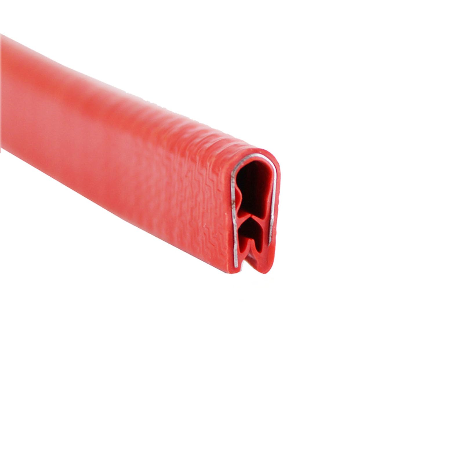 Kantenschutz, Gummidichtung U-Kanal, 2 m Passungsspalt Autotür-Dichtungsstreifen, Gummi-Wetterschutz mit Stahl, Autotür-Kantenschutz, Höhe x Breite, Rot, 15 mm x 8 mm(Red,15mm x 8mm) von KOINEN