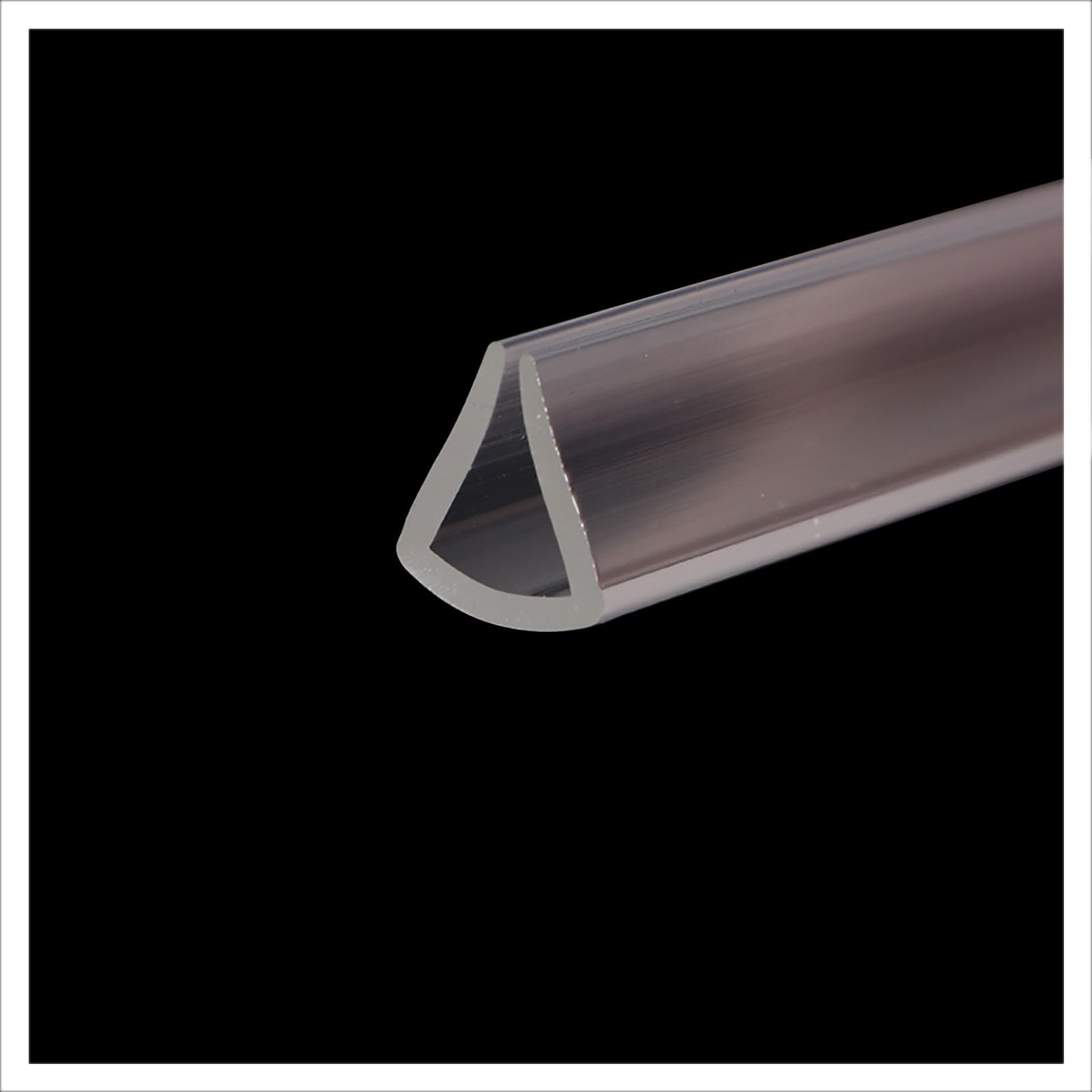 Kantenschutz, Gummidichtung U-Kanal, 2 m transparente Autotürkantendichtung, Wetterschutz for die Kante des Küchentischs, Höhe x Breite, 12 mm x 11 mm(12mm x 11mm) von KOINEN