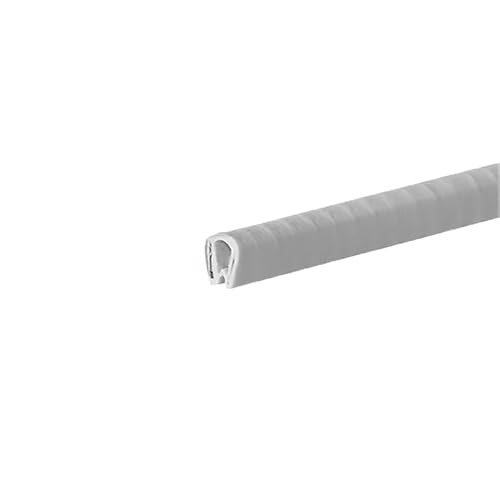 Kantenschutz, Gummidichtung U-Kanal, 3,28 Fuß U-Kanal-Kantenverkleidungs-Gummidichtung, Wetterschutz for scharfe und raue Kantenschutzoberflächen, Höhe x Breite, Rot, 8 mm x 6 mm(White,8mm x 6mm) von KOINEN