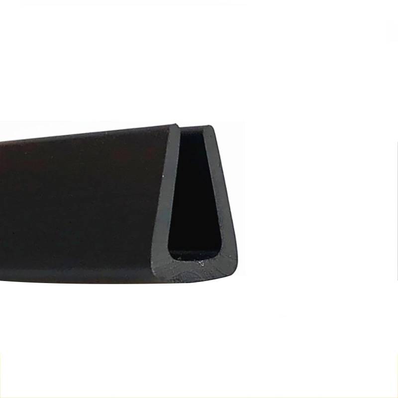 Kantenschutz, Gummidichtung U-Kanal, 3,28 Fuß schwarzer Gummi-Wetterschutz-Isolierkantendichtungsstreifen, for Fenster- und Türschalldämmung, Breite x Höhe, 6 mm x 10 mm(7mm x 10mm) von KOINEN