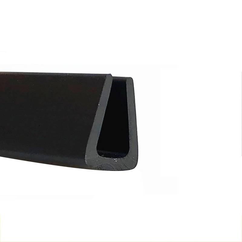 Kantenschutz, Gummidichtung U-Kanal, 3,28 Fuß schwarzer Gummi-Wetterschutz-Isolierkantendichtungsstreifen, for Fenster- und Türschalldämmung, Breite x Höhe, 8 mm x 11 mm(6mm x 10mm) von KOINEN