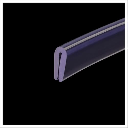 Kantenschutz, Gummidichtung U-Kanal, 3,28 Fuß transparenter Dichtungsstreifen for die Kanten, zur Schalldämmung von Fenstern und Türen, Abdeckung scharfer Kanten, Höhe x Breite, 20 mm x 4 mm(20mm x 4m von KOINEN
