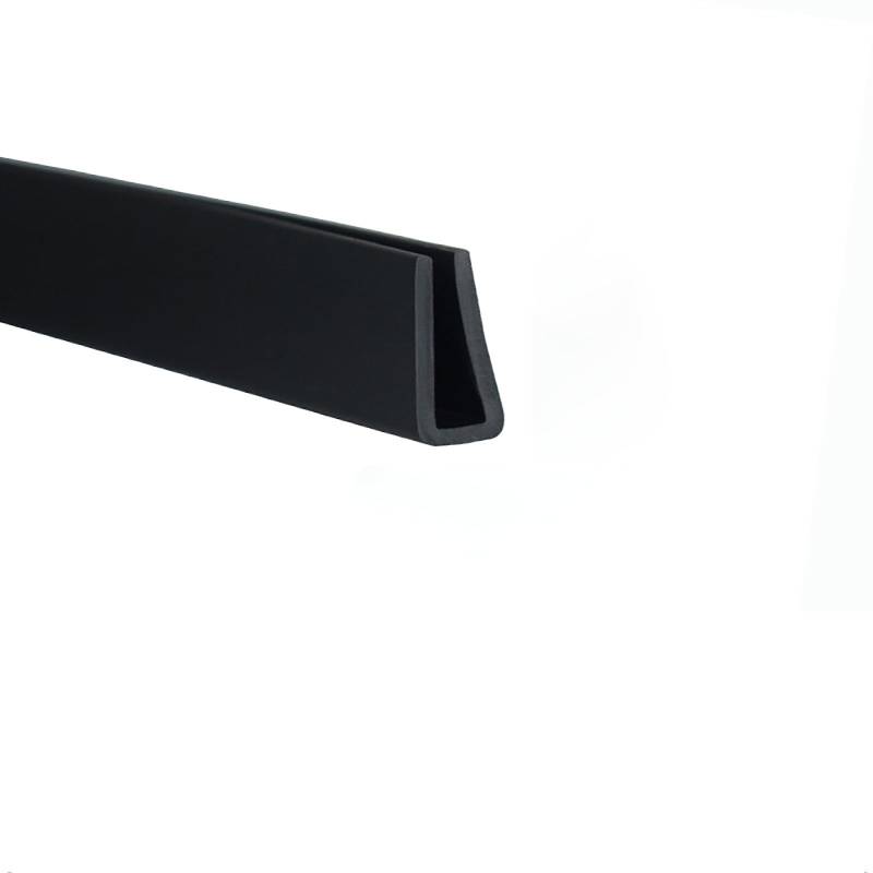 Kantenschutz, Gummidichtung U-Kanal, Kantenleiste 3,28 Fuß schwarzer Türkantenschutz-Dichtungsstreifen, Gummikantenleiste, Wetterschutz, Breite x Höhe, 7 mm x 17 mm(7mm x 17mm) von KOINEN
