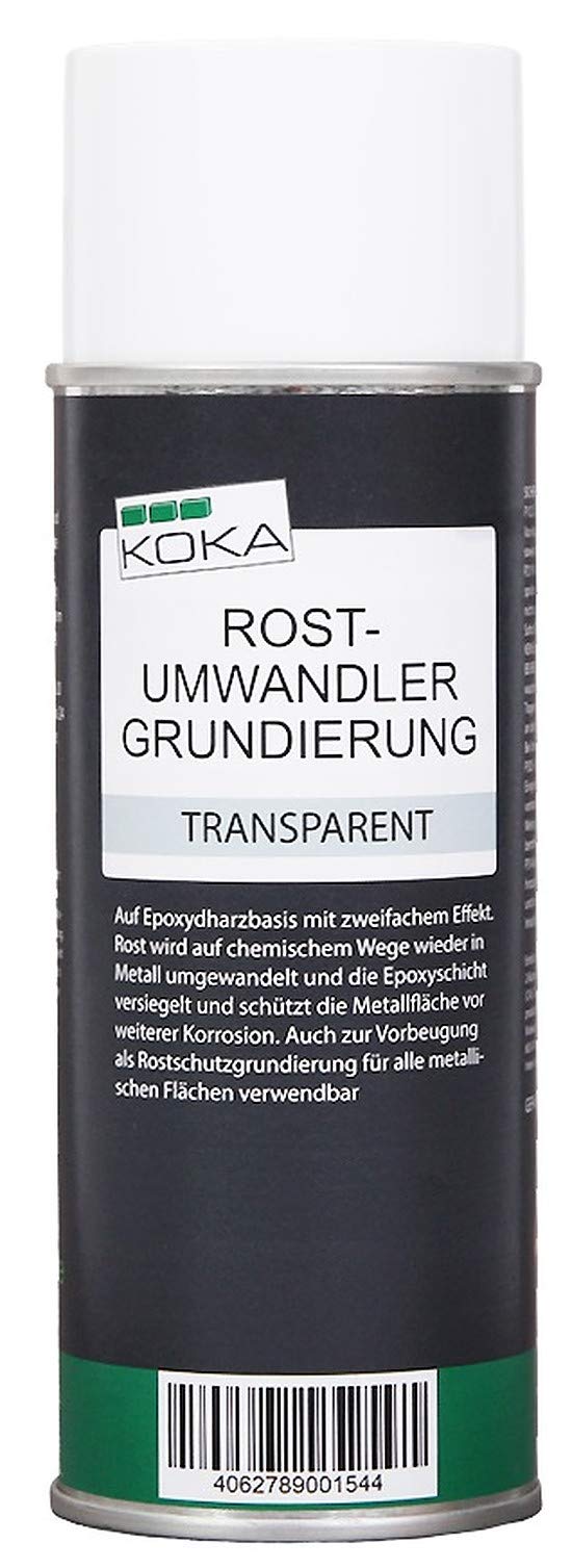 KOKA 1 x 400 ml Rostumwandler Grundierung transparent Rostsanierer Rostentferner KOKA 1 x 400 ml Rostumwandler Grundierung transparent Rostsanierer Rostentferner von KOKA