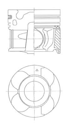 Kolbenschmidt Kolben [Hersteller-Nr. 41710600] für Toyota von KOLBENSCHMIDT