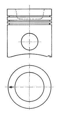 Kolbenschmidt Kolben [Hersteller-Nr. 94942600] von KOLBENSCHMIDT