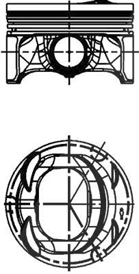 Kolbenschmidt Kolben [Hersteller-Nr. 40846620] für Audi, Seat, Skoda, VW von KOLBENSCHMIDT