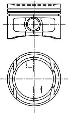 Kolbenschmidt Kolben [Hersteller-Nr. 99562620] für Audi, Seat, Skoda, VW von KOLBENSCHMIDT