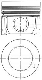 Kolbenschmidt Kolben [Hersteller-Nr. 41095600] für Audi, Seat, Skoda, VW von KOLBENSCHMIDT