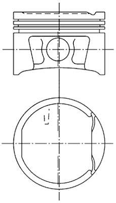 Kolbenschmidt Kolben [Hersteller-Nr. 99746600] für Dacia, Nissan, Renault von KOLBENSCHMIDT