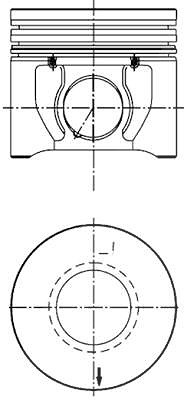 Kolbenschmidt Kolben [Hersteller-Nr. 40171600] für Ford von KOLBENSCHMIDT