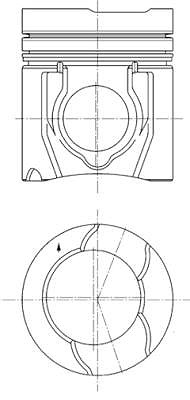 Kolbenschmidt Kolben [Hersteller-Nr. 40182600] von KOLBENSCHMIDT