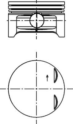Kolbenschmidt Kolben [Hersteller-Nr. 40383600] für Opel, Vauxhall von KOLBENSCHMIDT