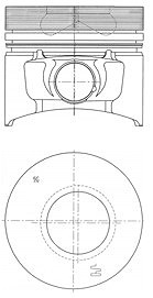 Kolbenschmidt Kolben [Hersteller-Nr. 40774610] von KOLBENSCHMIDT