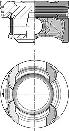 Kolbenschmidt Kolben [Hersteller-Nr. 40853600] für Mercedes-Benz von KOLBENSCHMIDT