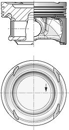 Kolbenschmidt Kolben [Hersteller-Nr. 40862600] für Mercedes-Benz von KOLBENSCHMIDT