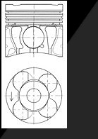Kolbenschmidt Kolben [Hersteller-Nr. 41071620] für Opel, Vauxhall von KOLBENSCHMIDT