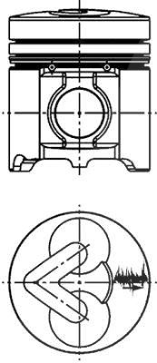 Kolbenschmidt Kolben [Hersteller-Nr. 94680600] von KOLBENSCHMIDT