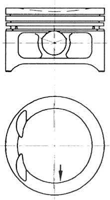 Kolbenschmidt Kolben [Hersteller-Nr. 97332620] für Chevrolet, Daewoo, Opel, Vauxhall von KOLBENSCHMIDT