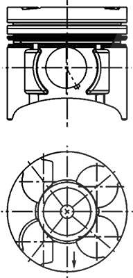 Kolbenschmidt Kolben [Hersteller-Nr. 40391600] für Honda, Opel, Vauxhall von KOLBENSCHMIDT