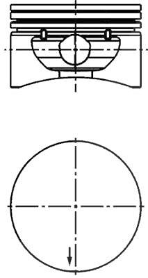 Kolbenschmidt Kolben [Hersteller-Nr. 40380600] für Opel von KOLBENSCHMIDT