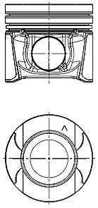 Kolbenschmidt Kolben [Hersteller-Nr. 97504620] für Nissan, Opel, Renault von KOLBENSCHMIDT