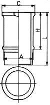 Kolbenschmidt Zylinderlaufbuchse [Hersteller-Nr. 89584110] für Citroën, Peugeot, Renault, Talbot von KOLBENSCHMIDT