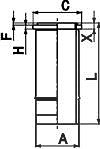 Kolbenschmidt Zylinderlaufbuchse [Hersteller-Nr. 89599110] von KOLBENSCHMIDT