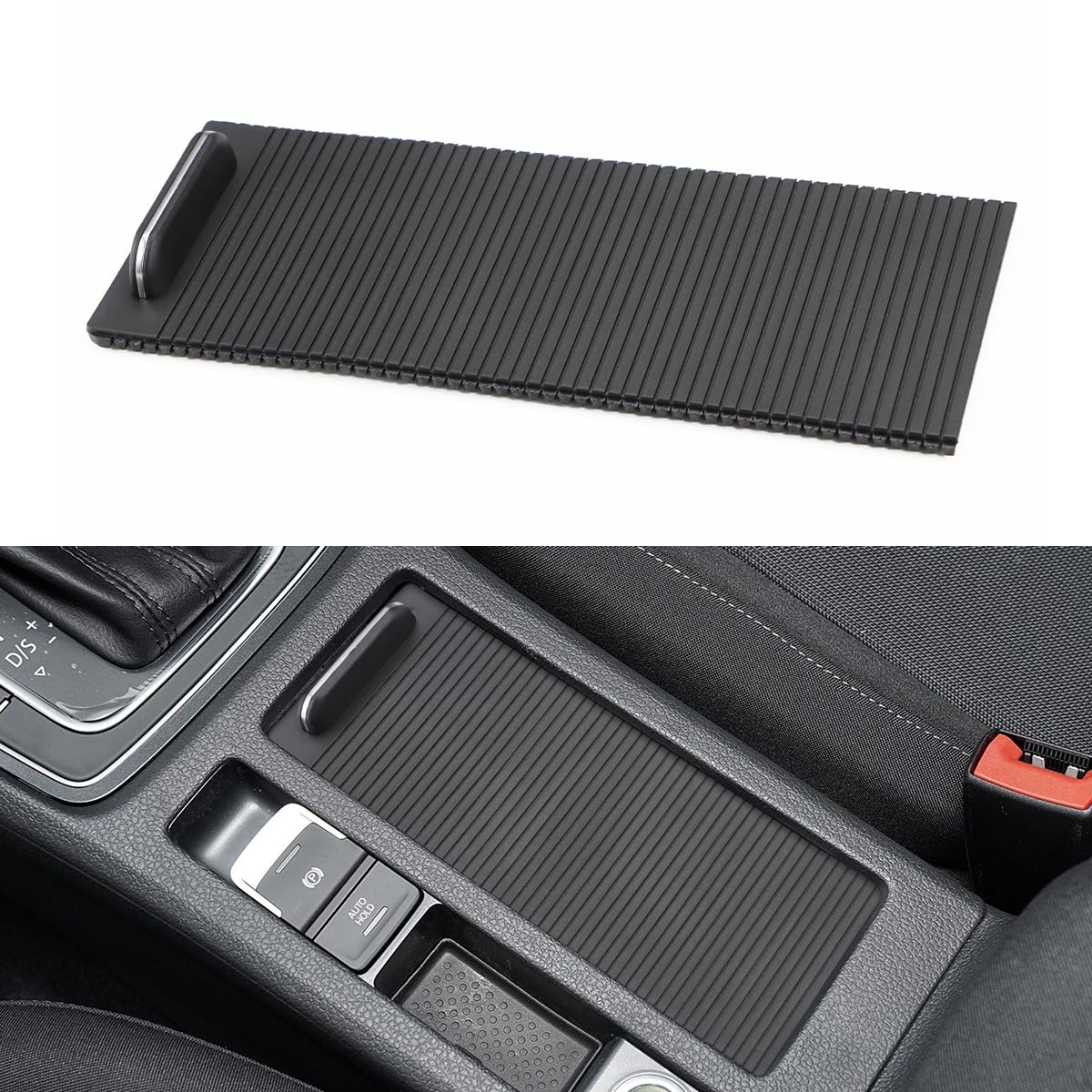 KOLOME Auto-Mittelkonsole Getränkeabdeckung Schieberollo für Golf 7 2013-2020 Rollo Mittelkonsole Wasser Becher Halter Abdeckung Wasserbecherhalter-Vorhang Rollo KOLOME Auto-Mittelkonsole Getränkeabdeckung Schieberollo für Golf 7 2013-2020 Rollo Mittelkonsole Wasser Becher Halter Abdeckung Wasserbecherhalter-Vorhang Rollo von KOLOME