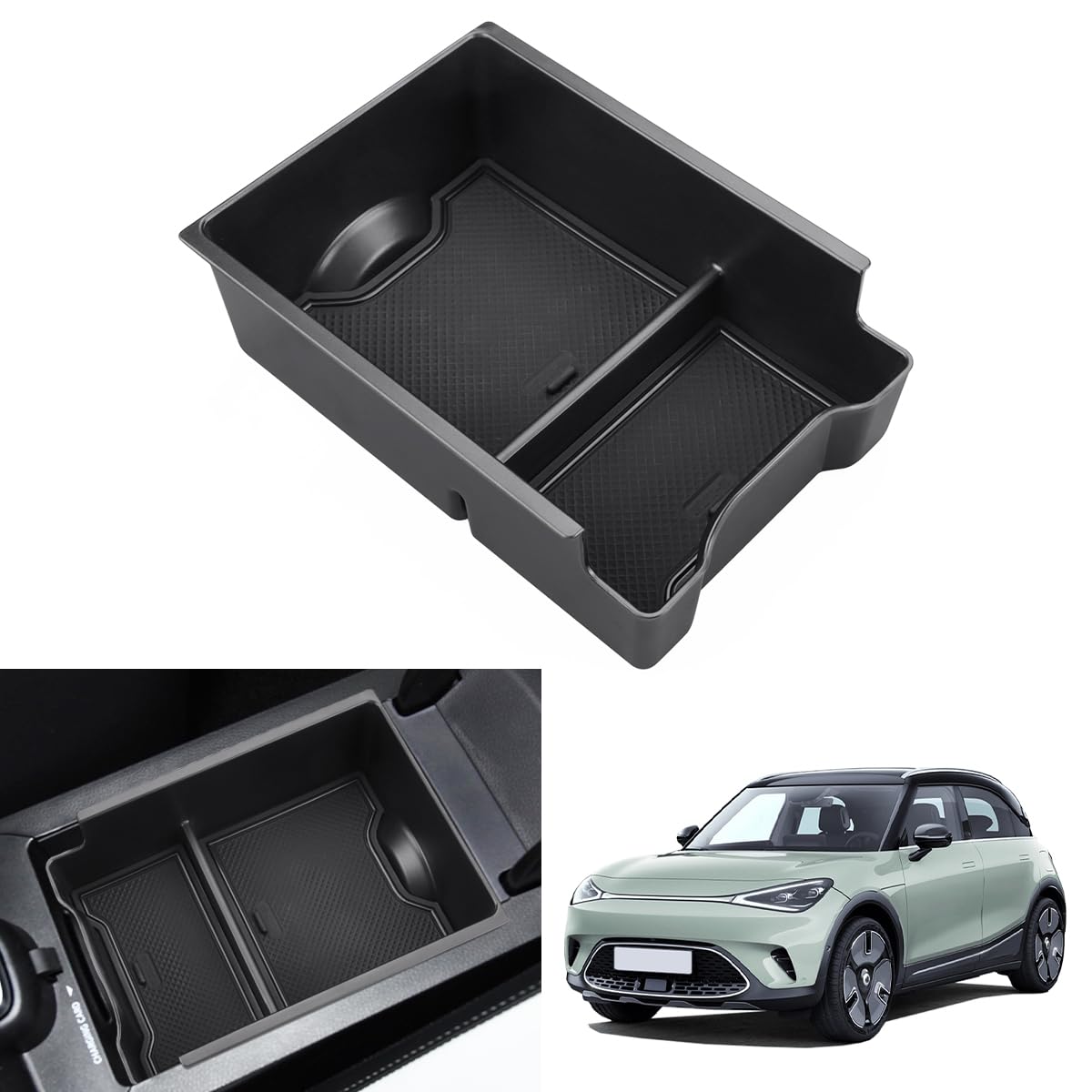 KOLOME Mittelkonsole Aufbewahrungsbox Kompatibel Für 2023 2024 Smart #1 EV Zubehör Armlehne Organizer Tray Mittelarmlehne Handschuhfach Mittelkonsole Ablagefach Aufbewahrungsbox KOLOME Mittelkonsole Aufbewahrungsbox Kompatibel Für 2023 2024 Smart #1 EV Zubehör Armlehne Organizer Tray Mittelarmlehne Handschuhfach Mittelkonsole Ablagefach Aufbewahrungsbox von KOLOME
